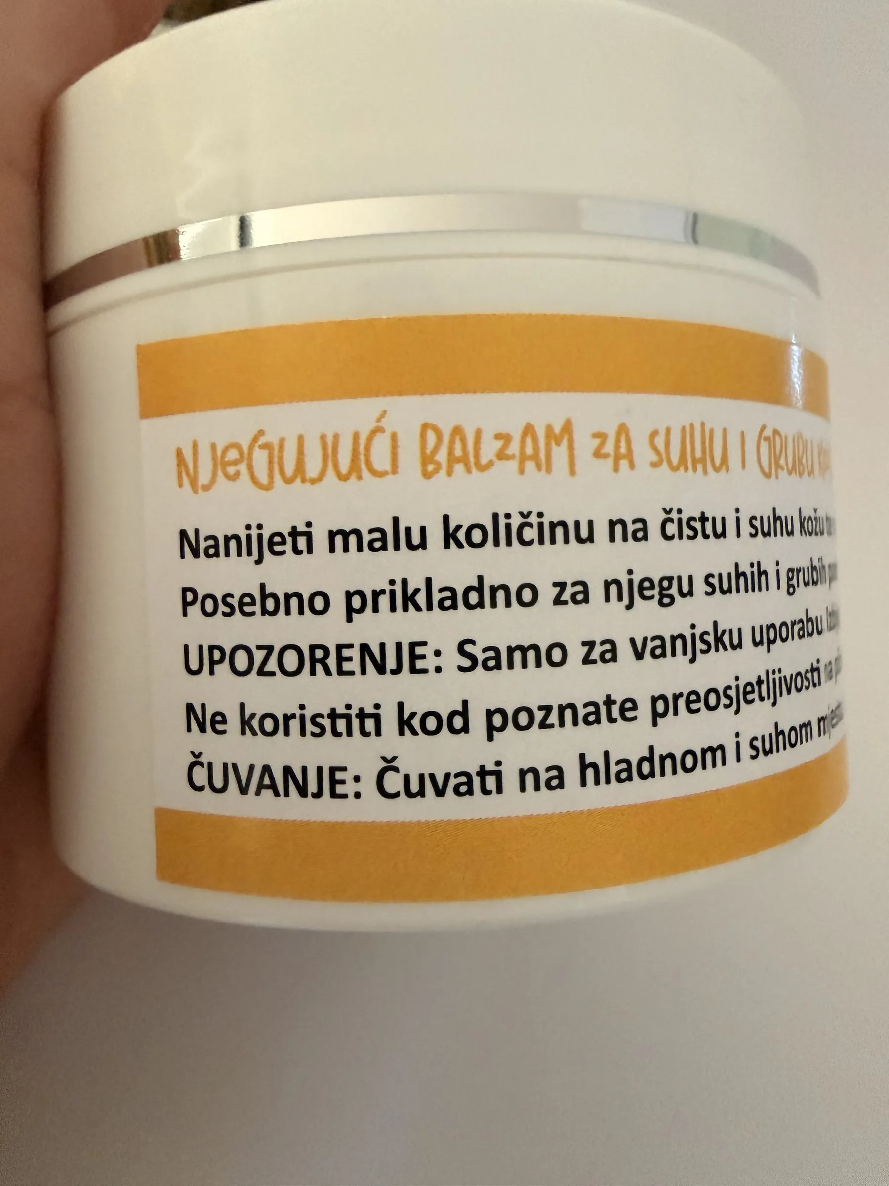 Reborn Foot Care — balzam za stopala — Detalj etikete